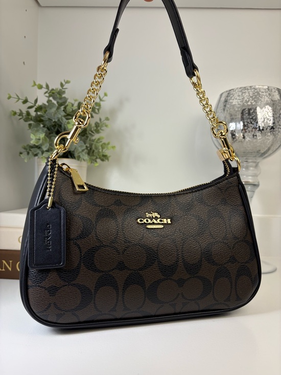 Handbags - Coach Teri Shoulder Bag Brown